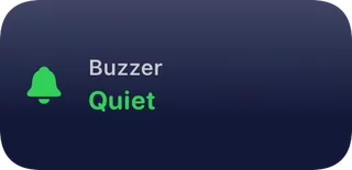 Buzzer tile: the NAS beeper is quiet